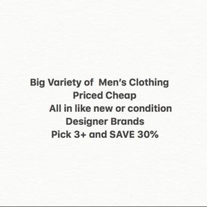 Men's Shirts, Button Down, Sweater, Khacki, Jeans